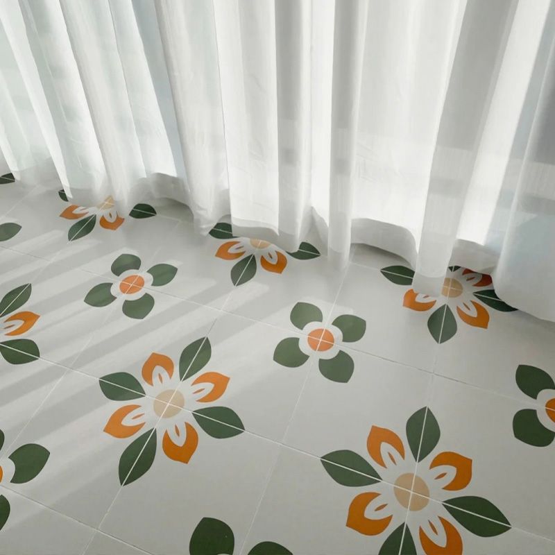 Square Ceramic Matte Straight Edge Singular Tile Moroccan Bathroom Floor Clearhalo 'Floor Tiles & Wall Tiles' 'floor_tiles_wall_tiles' 'Flooring 'Home Improvement' 'home_improvement' 'home_improvement_floor_tiles_wall_tiles' Walls and Ceiling' 1200x1200_6e208ba1-fe7d-46bc-8062-cdae7942b2b6