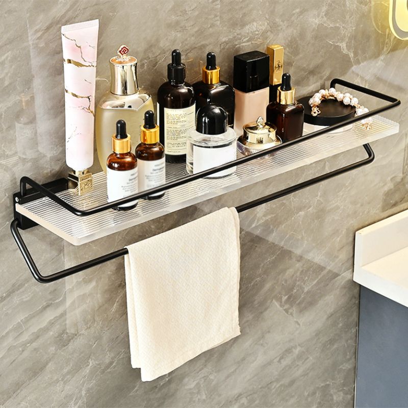 Modern Bathroom Accessory Kit Black Towel Bar Bath Shelf Bathroom Hardware Set Clearhalo 'Bathroom Hardware Sets' 'Bathroom Hardware' 'Bathroom Remodel & Bathroom Fixtures' 'bathroom_hardware_sets' 'Home Improvement' 'home_improvement' 'home_improvement_bathroom_hardware_sets' 1200x1200_6e310328-0f67-4001-a65a-3b9ba33184c6