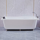 Matte Finish Acrylic Rectangular Bathtub Modern Soaking Freestanding Tub Clearhalo 'Bathroom Remodel & Bathroom Fixtures' 'Bathtubs' 'Home Improvement' 'home_improvement' 'home_improvement_bathtubs' 'Showers & Bathtubs' 1200x1200_6e5f508a-ffd0-4e3b-94b2-3c2af4fa33b8