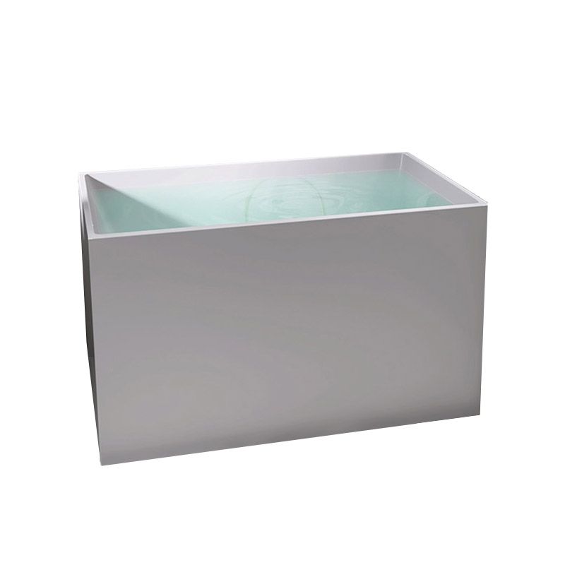 Modern Corner White Acrylic Bathtub Rectangle with Drain Bath Tub for Bathroom Clearhalo 'Bathroom Remodel & Bathroom Fixtures' 'Bathtubs' 'Home Improvement' 'home_improvement' 'home_improvement_bathtubs' 'Showers & Bathtubs' 1200x1200_6eba2e58-c373-4866-a4f4-afcfe13532a6