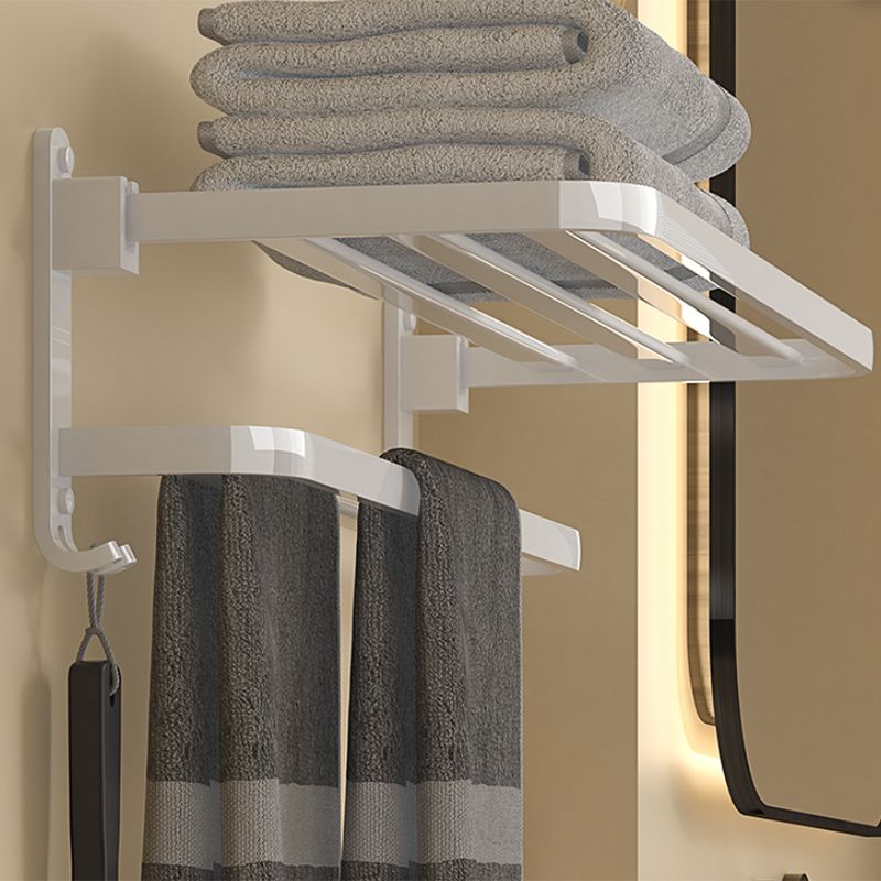 Modern White Bathroom Accessory Kit Bath Shelf Towel Bar Bath Hardware Set Clearhalo 'Bathroom Hardware Sets' 'Bathroom Hardware' 'Bathroom Remodel & Bathroom Fixtures' 'bathroom_hardware_sets' 'Home Improvement' 'home_improvement' 'home_improvement_bathroom_hardware_sets' 1200x1200_6f132584-560d-4af6-9de2-32b3b3645e20