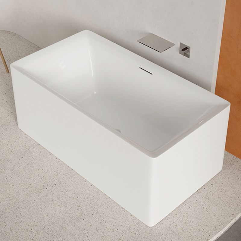 Modern Acrylic Freestanding Bathtub Soaking Tub without Faucet Holes Clearhalo 'Bathroom Remodel & Bathroom Fixtures' 'Bathtubs' 'Home Improvement' 'home_improvement' 'home_improvement_bathtubs' 'Showers & Bathtubs' 1200x1200_6f36b882-220b-4091-9d05-464d843a7313