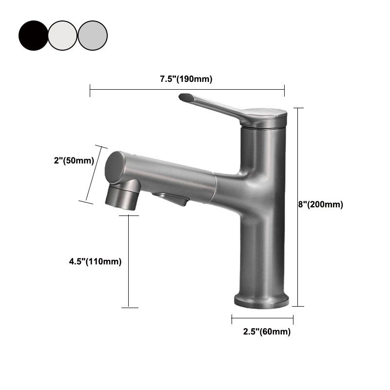 Modern Vessel Faucet Brass Single Handle Low Arc Vessel Faucet for Home Clearhalo 'bathroom_sink_faucets' 'Conjunta de Baño y Conjunta de Grifo' 'Coronamiento de Baño y Dispositivo de Baño' 'Grifo del lavabo del baño' 'Hogar' 'home_improvement' 'home_improvement_bathroom_sink_faucets' 'Mejoras para el hogar' 1200x1200_6f539607-189e-47eb-8c4a-18a487aa0e57