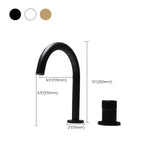 Widespread Bathroom Sink Faucet Knob Handle Swivel Spout High-Arc Faucet Clearhalo 'Bathroom Remodel & Bathroom Fixtures' 'Bathroom Sink Faucets' 'Bathroom Sinks & Faucet Components' 'bathroom_sink_faucets' 'Home Improvement' 'home_improvement' 'home_improvement_bathroom_sink_faucets' 1200x1200_6f71cd11-4838-4c40-959c-08ce21dbad29