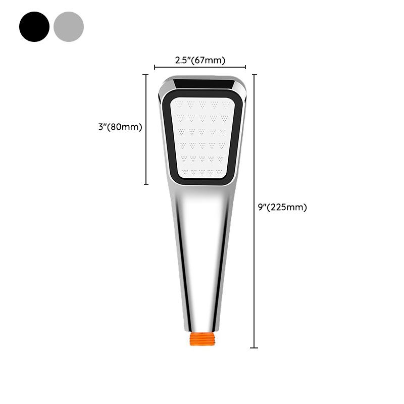 Traditional Style Hand Shower Plastic Hand Shower with Square Shape Clearhalo 'Bathroom Remodel & Bathroom Fixtures' 'Home Improvement' 'home_improvement' 'home_improvement_shower_heads' 'Shower Heads' 'shower_heads' 'Showers & Bathtubs Plumbing' 'Showers & Bathtubs' 1200x1200_6f90bf06-789e-425c-8831-fb646b3dfada