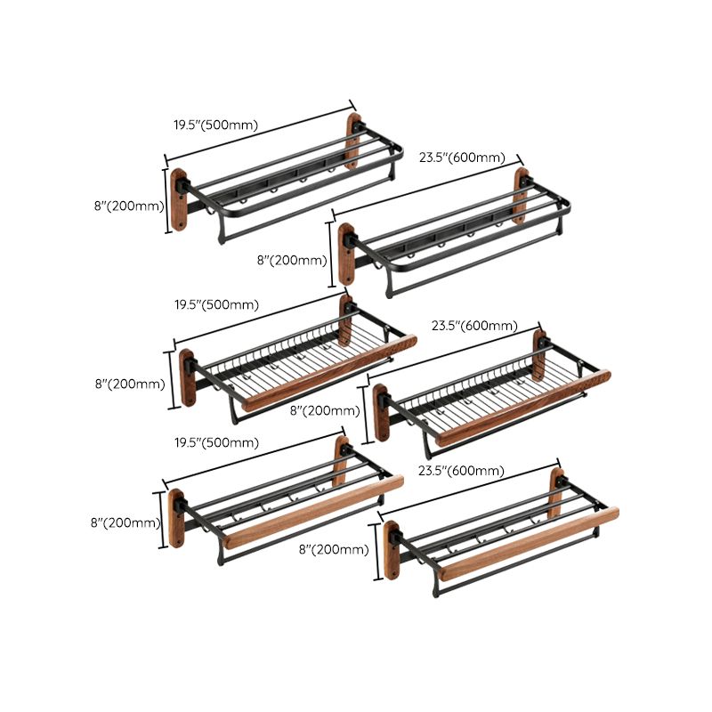 Solid Wood Bathroom Accessory Set Foldable Metal Bathroom Hardware Clearhalo 'Bathroom Hardware Sets' 'Bathroom Hardware' 'Bathroom Remodel & Bathroom Fixtures' 'bathroom_hardware_sets' 'Home Improvement' 'home_improvement' 'home_improvement_bathroom_hardware_sets' 1200x1200_6f9ba267-0cee-49f1-827e-228bfda24dbd