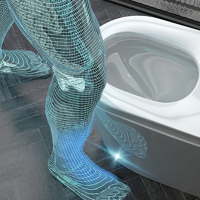 Smart Elongated Floor Standing Bidet in White with Heated Seat Clearhalo 'Bathroom Remodel & Bathroom Fixtures' 'Bidets' 'Home Improvement' 'home_improvement' 'home_improvement_bidets' 'Toilets & Bidets' 1200x1200_6fd5239c-26a3-4ef7-ae79-3302b480bd5e