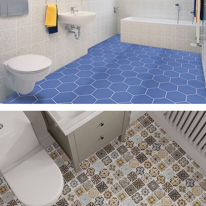 Modern PVC Flooring Peel and Stick Porcelain Tile Look Vinyl Plank Flooring Clearhalo 'Flooring 'Home Improvement' 'home_improvement' 'home_improvement_vinyl_flooring' 'Vinyl Flooring' 'vinyl_flooring' Walls and Ceiling' 1200x1200_7040c374-0730-495e-924e-0369e32f27f6