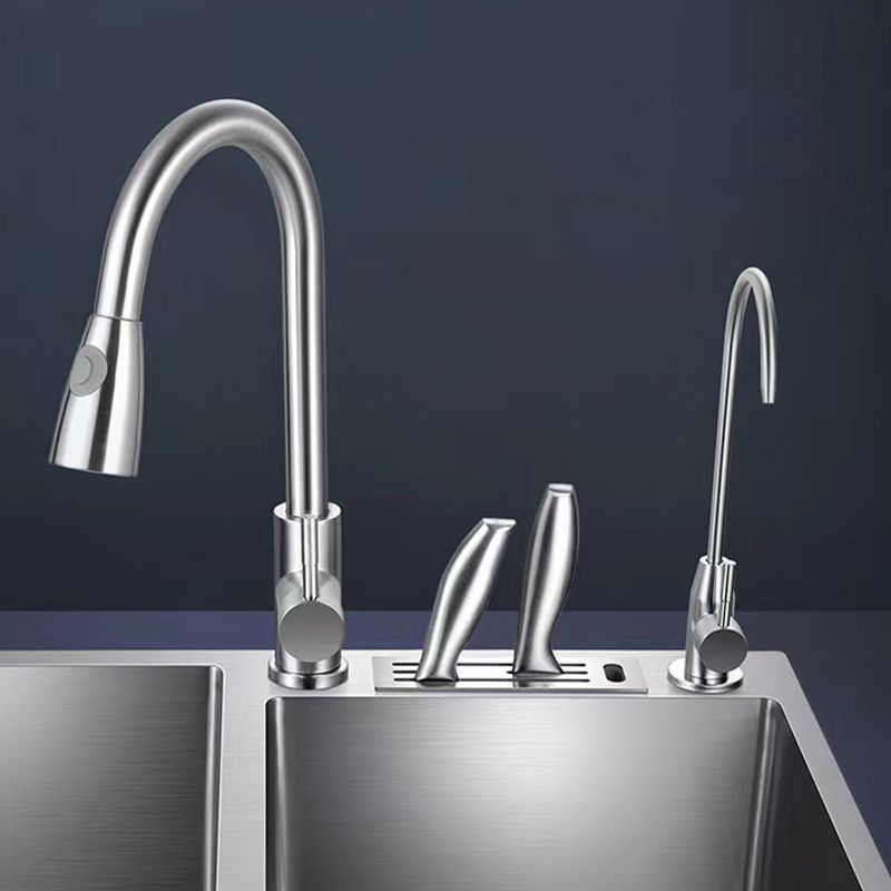 Modern Style Kitchen Sink Drop In Noise Cancelling Design Kitchen