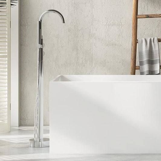 Modern Rectangular Tub Acrylic Freestanding Bathtub for Home Clearhalo 'Bathroom Remodel & Bathroom Fixtures' 'Bathtubs' 'Home Improvement' 'home_improvement' 'home_improvement_bathtubs' 'Showers & Bathtubs' 1200x1200_706f1f73-6d91-4ff1-acf5-162d6786286d