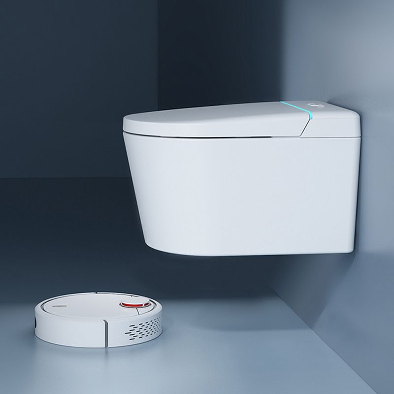 Contemporary Wall Mounted Bidet Foot Sensor White Temperature Control Clearhalo 'Bathroom Remodel & Bathroom Fixtures' 'Bidets' 'Home Improvement' 'home_improvement' 'home_improvement_bidets' 'Toilets & Bidets' 1200x1200_70822fb3-8b89-4f4f-beab-b4c06537c9af