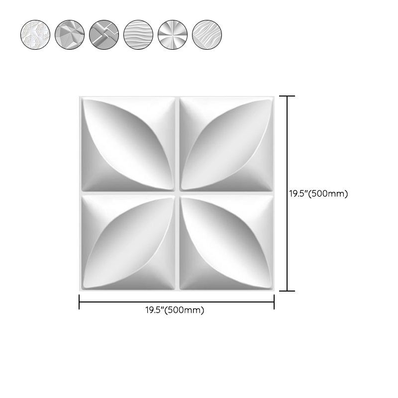 Modern Square Wall Paneling Peel and Stick Texture Pattern Wall Paneling Clearhalo 'Flooring 'Home Improvement' 'home_improvement' 'home_improvement_wall_paneling' 'Wall Paneling' 'wall_paneling' 'Walls & Ceilings' Walls and Ceiling' 1200x1200_708de7eb-a18b-4fbf-ba20-6403341905bb