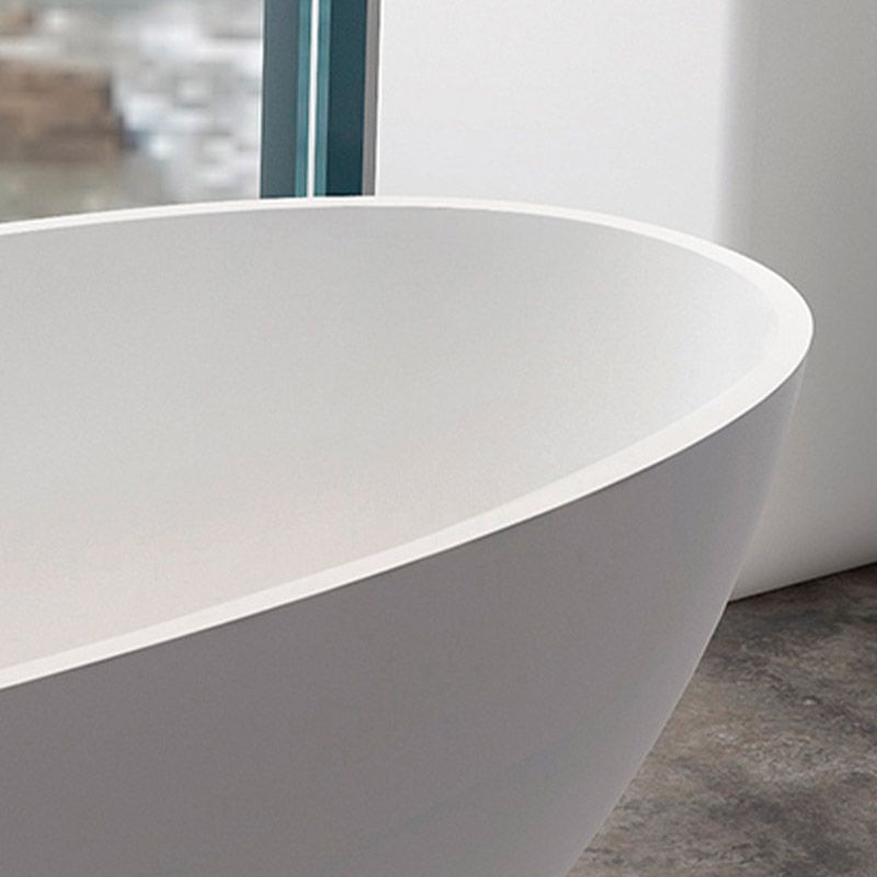 Modern Stone Bathtub Freestand Soaking Bathtub with Drain Bath Tub Clearhalo 'Bathroom Remodel & Bathroom Fixtures' 'Bathtubs' 'Home Improvement' 'home_improvement' 'home_improvement_bathtubs' 'Showers & Bathtubs' 1200x1200_7090a1dd-c27a-4292-ad00-e01134cce4fd