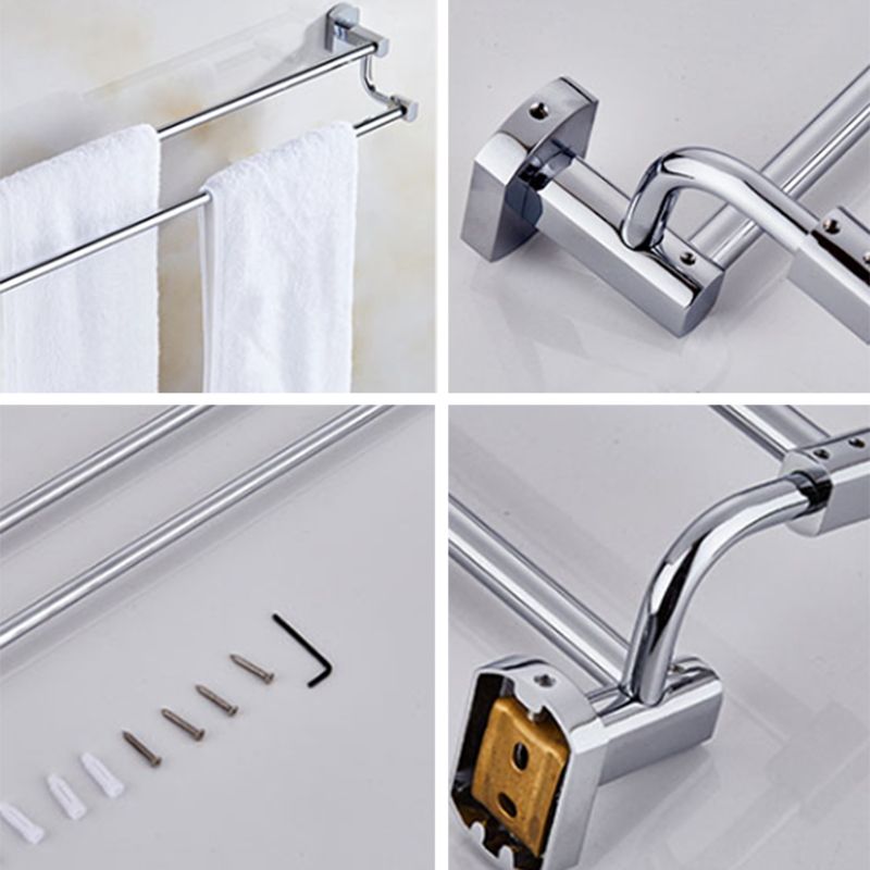 Modern Bath Hardware Set Stainless Steel Paper Holder Towel Bar Bathroom Accessory Kit Clearhalo 'Bathroom Hardware Sets' 'Bathroom Hardware' 'Bathroom Remodel & Bathroom Fixtures' 'bathroom_hardware_sets' 'Home Improvement' 'home_improvement' 'home_improvement_bathroom_hardware_sets' 1200x1200_709fb9d8-165b-4373-b530-9f9401ef568d