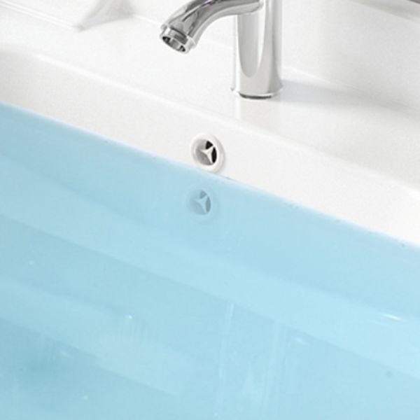 Freestanding Modern Vanity White Metal Frame Rectangular Sink Vanity Clearhalo 'Bathroom Remodel & Bathroom Fixtures' 'Bathroom Vanities' 'bathroom_vanities' 'Home Improvement' 'home_improvement' 'home_improvement_bathroom_vanities' 1200x1200_70ab002e-9fcd-4419-8541-a0f42a434304