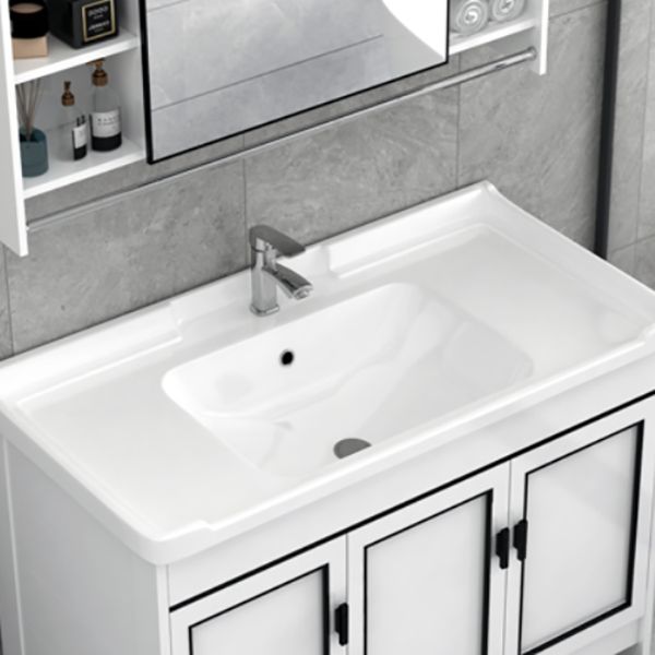 Metal Modern Bathroom Vanity Freestanding Faucet Included Sink Vanity Clearhalo 'Bathroom Remodel & Bathroom Fixtures' 'Bathroom Vanities' 'bathroom_vanities' 'Home Improvement' 'home_improvement' 'home_improvement_bathroom_vanities' 1200x1200_70ac80e1-3c6a-40ac-9ec8-61f4958c7bf8