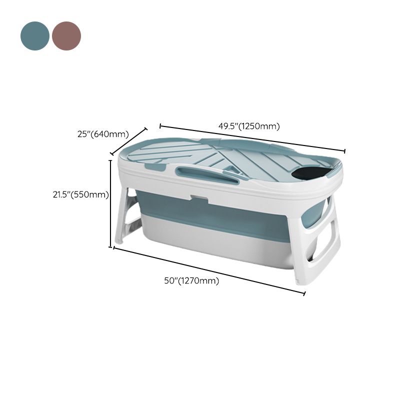 Plastic Rectangular Bath Tub Foldable Soaking Tub with Internal Drain Clearhalo 'Bathroom Remodel & Bathroom Fixtures' 'Bathtubs' 'Home Improvement' 'home_improvement' 'home_improvement_bathtubs' 'Showers & Bathtubs' 1200x1200_71c17154-e7b0-4db6-b8d5-ff57a9fc472c