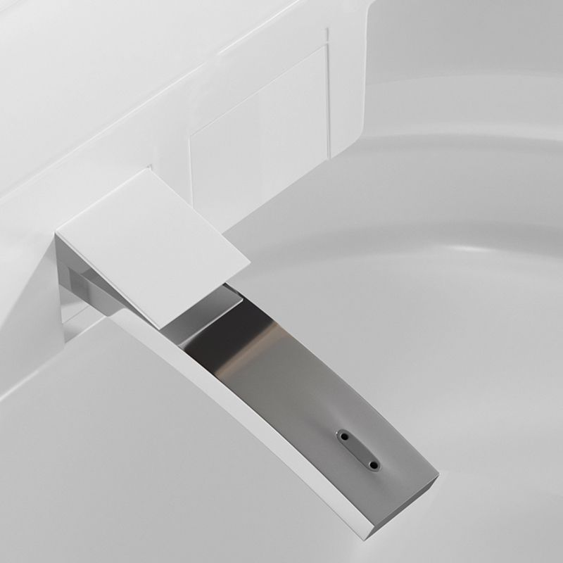 Contemporary Floor Mount Bidet Elongated Smart Bidet with Heated Seat Clearhalo 'Bathroom Remodel & Bathroom Fixtures' 'Bidets' 'Home Improvement' 'home_improvement' 'home_improvement_bidets' 'Toilets & Bidets' 1200x1200_726ff3f5-0d1b-4f53-9914-2578b9159a06