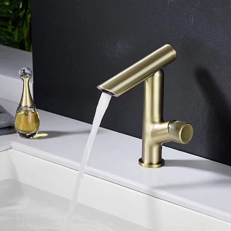 Glam Vessel Sink Faucet Brass Knob Handle Swivel Spout Bathroom Faucet Clearhalo 'Bathroom Remodel & Bathroom Fixtures' 'Bathroom Sink Faucets' 'Bathroom Sinks & Faucet Components' 'bathroom_sink_faucets' 'Home Improvement' 'home_improvement' 'home_improvement_bathroom_sink_faucets' 1200x1200_7273581e-8f30-460e-9a52-2d97a61a9a86