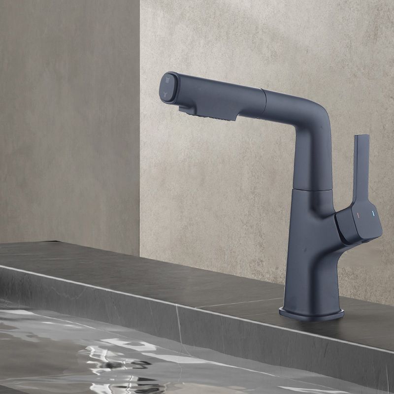 1 Handles Contemporary Vessel Sink Faucet 1 Hole Faucet for Bathroom Clearhalo 'Bathroom Remodel & Bathroom Fixtures' 'Bathroom Sink Faucets' 'Bathroom Sinks & Faucet Components' 'bathroom_sink_faucets' 'Home Improvement' 'home_improvement' 'home_improvement_bathroom_sink_faucets' 1200x1200_72990f5a-b84e-4bb6-a665-42400c1697c1