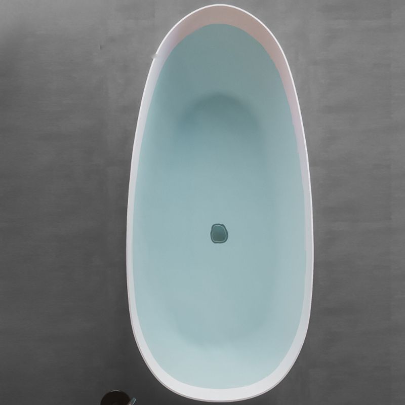 Soaking Stone Bathtub Antique Finish Oval Back to Wall Bath Tub Clearhalo 'Bathroom Remodel & Bathroom Fixtures' 'Bathtubs' 'Home Improvement' 'home_improvement' 'home_improvement_bathtubs' 'Showers & Bathtubs' 1200x1200_729c5f53-5bc5-47de-beaf-d92a6753852b