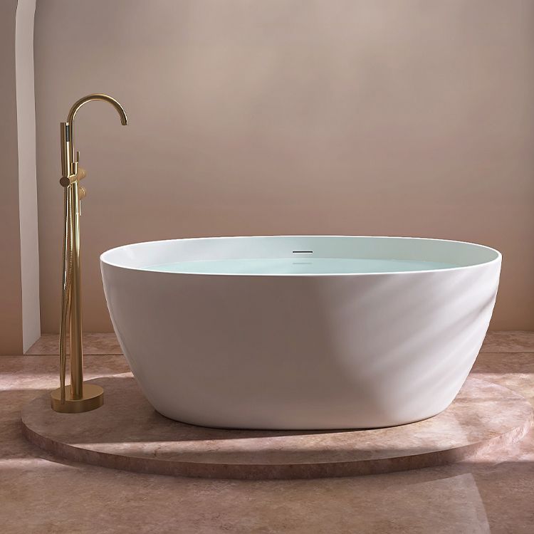 Antique Finish Soaking Bathtub Oval Modern Stand Alone Bath Tub Clearhalo 'Bathroom Remodel & Bathroom Fixtures' 'Bathtubs' 'Home Improvement' 'home_improvement' 'home_improvement_bathtubs' 'Showers & Bathtubs' 1200x1200_72b4b830-5b7d-491b-8172-854eb4079282