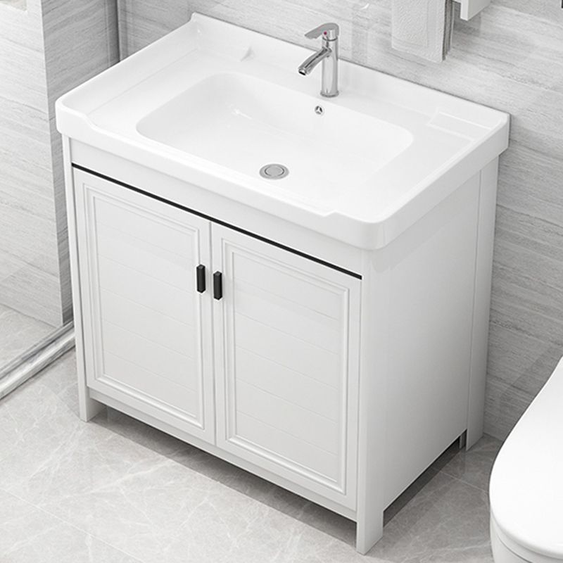 Modern Bathroom Sink Vanity Freestanding Single-Sink Bathroom Vanity Set Clearhalo 'Bathroom Remodel & Bathroom Fixtures' 'Bathroom Vanities' 'bathroom_vanities' 'Home Improvement' 'home_improvement' 'home_improvement_bathroom_vanities' 1200x1200_72ce061a-5d58-4a68-82f9-75695aa0a50d