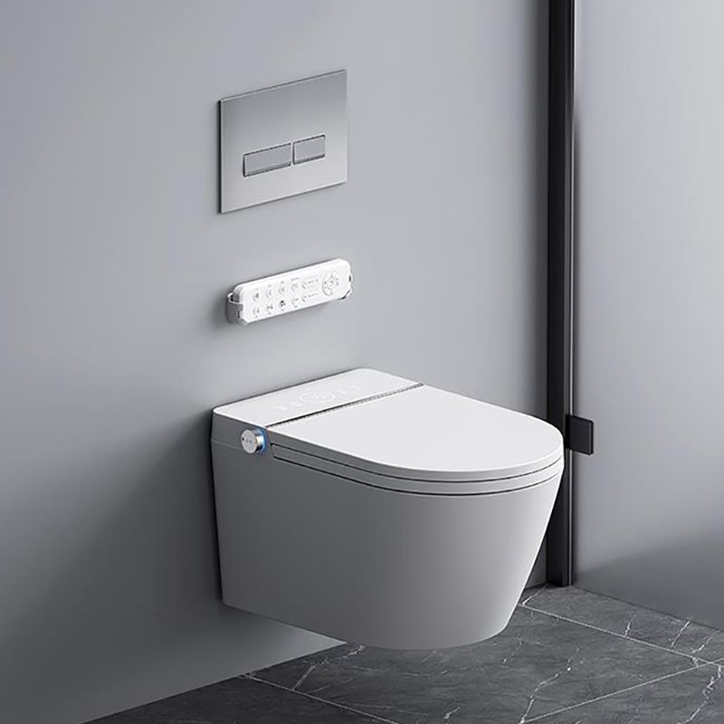 Contemporary Elongated Wall Mounted Bidet Smart Bidet with Warm Air Dryer Clearhalo 'Bathroom Remodel & Bathroom Fixtures' 'Bidets' 'Home Improvement' 'home_improvement' 'home_improvement_bidets' 'Toilets & Bidets' 1200x1200_72e6f5f2-9063-45ac-a0d2-e6c0757b1112