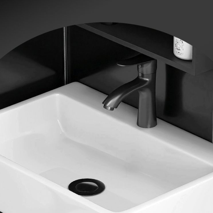 Modern White Ceramic Top Vanity Single-Sink Rectangular Wall Mount Vanity Clearhalo 'Bathroom Remodel & Bathroom Fixtures' 'Bathroom Vanities' 'bathroom_vanities' 'Home Improvement' 'home_improvement' 'home_improvement_bathroom_vanities' 1200x1200_72e85c32-5b15-44ea-81e2-dfbacfe33de4