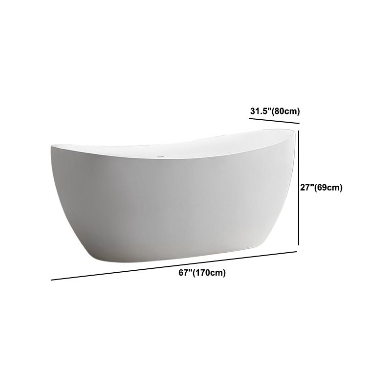 Modern Acrylic Bath Tub Freestanding Matte Finish Bathtub for Home Clearhalo 'Bathroom Remodel & Bathroom Fixtures' 'Bathtubs' 'Home Improvement' 'home_improvement' 'home_improvement_bathtubs' 'Showers & Bathtubs' 1200x1200_73700d0c-a0d3-4ace-b1c0-7d1ee0451d6c