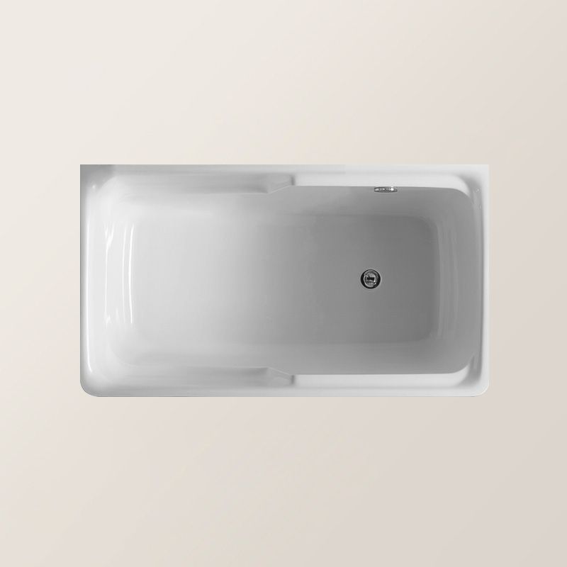 Rectangular Soaking Bathtub Antique Finish Acrylic Back to Wall Bath Tub Clearhalo 'Bathroom Remodel & Bathroom Fixtures' 'Bathtubs' 'Home Improvement' 'home_improvement' 'home_improvement_bathtubs' 'Showers & Bathtubs' 1200x1200_73a0eaaa-2aba-4cea-8200-341262b03d7b