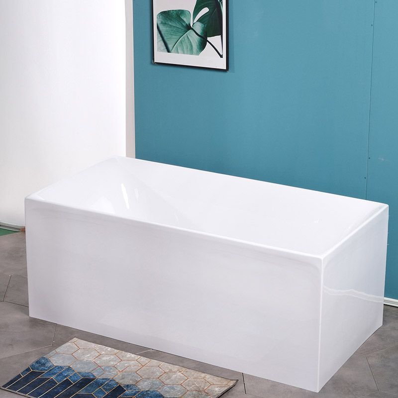 Soaking Freestanding Bath Tub Modern Style Acrylic Bathroom Bathtub Clearhalo 'Bathroom Remodel & Bathroom Fixtures' 'Bathtubs' 'Home Improvement' 'home_improvement' 'home_improvement_bathtubs' 'Showers & Bathtubs' 1200x1200_73a40534-6462-4476-ac04-262d5e28af73