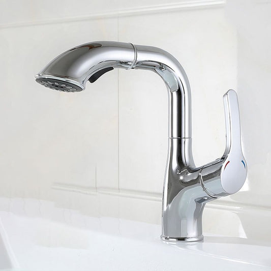 Simplicity Centerset Faucet Pure Color Bathroom Vessel Faucet Clearhalo 'Bathroom Remodel & Bathroom Fixtures' 'Bathroom Sink Faucets' 'Bathroom Sinks & Faucet Components' 'bathroom_sink_faucets' 'Home Improvement' 'home_improvement' 'home_improvement_bathroom_sink_faucets' 1200x1200_73c4b818-8342-4c2f-baaf-60a9de399645