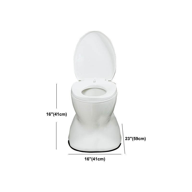 Modern Plastic Toilet Floor Mounted Toilet Bowl with Slow Close Seat for Bathroom Clearhalo 'Bathroom Remodel & Bathroom Fixtures' 'Home Improvement' 'home_improvement' 'home_improvement_toilets' 'Toilets & Bidets' 'Toilets' 1200x1200_73f88b75-7720-46ad-8d2e-b5c6fd66fe0b