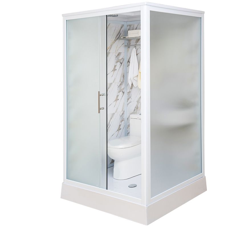 Framed Tempered Glass Shower Enclosure with Pedestal Full-Framed Shower Enclosure Clearhalo 'Bathroom Remodel & Bathroom Fixtures' 'Home Improvement' 'home_improvement' 'home_improvement_shower_stalls_enclosures' 'Shower Stalls & Enclosures' 'shower_stalls_enclosures' 'Showers & Bathtubs' 1200x1200_74109afd-ef7a-41b4-86c7-f4cebeefa72d