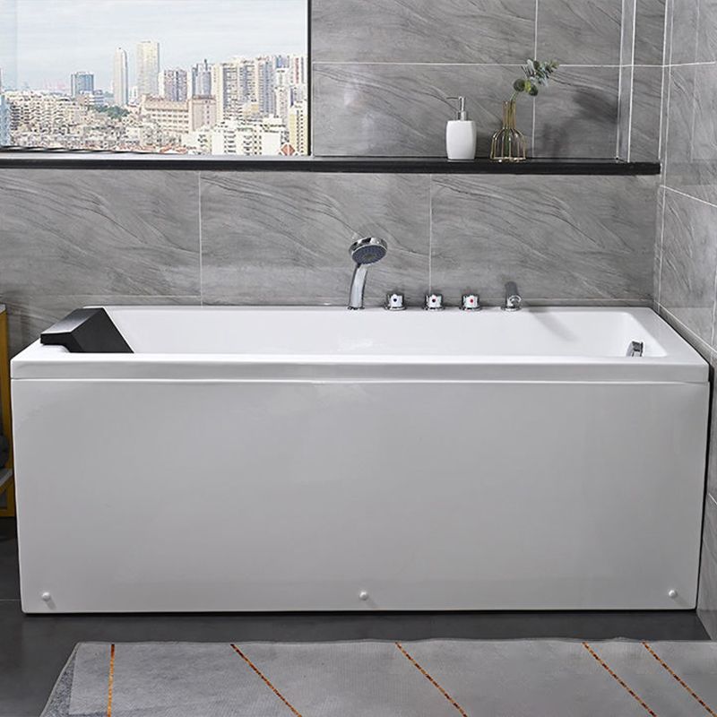 Freestanding Acrylic Bathtub Modern Stand Alone Soaking Tub with Pop-up Drain Clearhalo 'Bathroom Remodel & Bathroom Fixtures' 'Bathtubs' 'Home Improvement' 'home_improvement' 'home_improvement_bathtubs' 'Showers & Bathtubs' 1200x1200_7435cb8e-e66f-4460-bad4-608b69f9fdb3