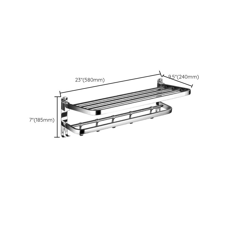 Modern Bathroom Set Stainless Steel Bath Shelf Bathroom Accessory Kit Clearhalo 'Bathroom Hardware Sets' 'Bathroom Hardware' 'Bathroom Remodel & Bathroom Fixtures' 'bathroom_hardware_sets' 'Home Improvement' 'home_improvement' 'home_improvement_bathroom_hardware_sets' 1200x1200_744192c3-ff3c-4af7-9cf8-c3407f8caaca