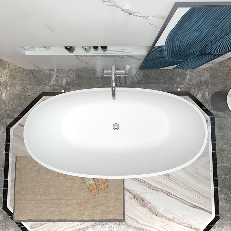 Modern Stone Oval Bathtub Antique Finish Freestanding Bath Tub Clearhalo 'Bathroom Remodel & Bathroom Fixtures' 'Bathtubs' 'Home Improvement' 'home_improvement' 'home_improvement_bathtubs' 'Showers & Bathtubs' 1200x1200_7443dabd-be76-4675-8f61-628885155a43