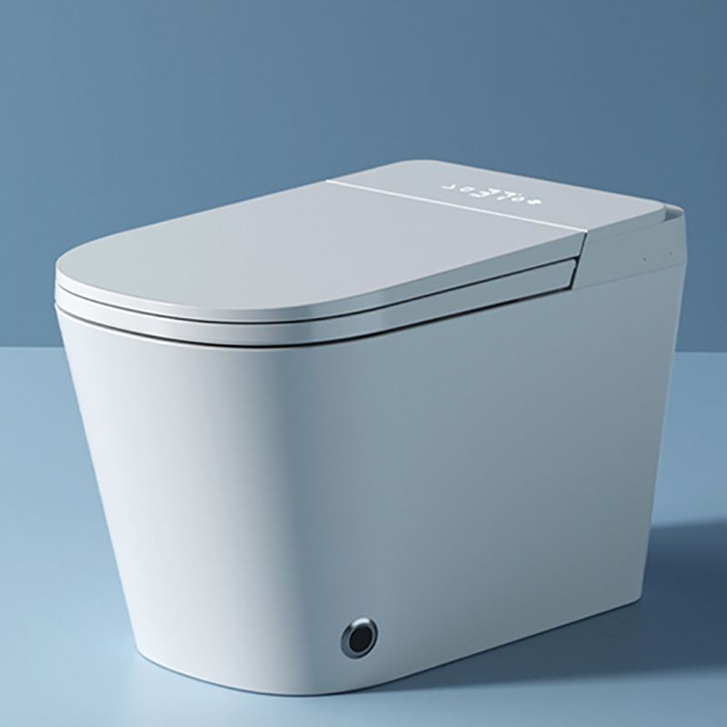 Contemporary Floor Mount Bidet Foot Sensor Elongated White Heated Seat Clearhalo 'Bathroom Remodel & Bathroom Fixtures' 'Bidets' 'Home Improvement' 'home_improvement' 'home_improvement_bidets' 'Toilets & Bidets' 1200x1200_7476e380-f0a0-4067-9aca-26ebf77e8f2e