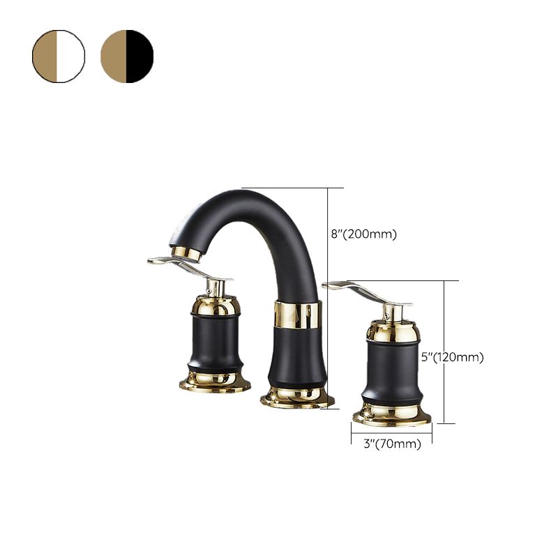 Contemporary Vessel Faucet Copper 2 Handles Low Arc Vessel Faucet for Home Clearhalo 'bathroom_sink_faucets' 'Conjunta de Baño y Conjunta de Grifo' 'Coronamiento de Baño y Dispositivo de Baño' 'Grifo del lavabo del baño' 'Hogar' 'home_improvement' 'home_improvement_bathroom_sink_faucets' 'Mejoras para el hogar' 1200x1200_747b5f9d-6895-4669-b929-b52f9dc39afc