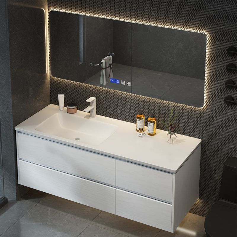 Wall Mount Sink Included Sink Vanity with Mirror Faucet for Bathroom Clearhalo 'Bathroom Remodel & Bathroom Fixtures' 'Bathroom Vanities' 'bathroom_vanities' 'Home Improvement' 'home_improvement' 'home_improvement_bathroom_vanities' 1200x1200_749084f1-1c84-46e7-bc8d-c9c57bd29a93