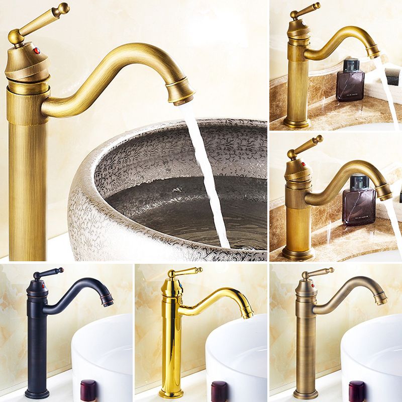 Lever Handle Basin Lavatory Faucet Farmhouse Circular Bathroom Faucet Clearhalo 'bathroom_sink_faucets' 'Conjunta de Baño y Conjunta de Grifo' 'Coronamiento de Baño y Dispositivo de Baño' 'Grifo del lavabo del baño' 'Hogar' 'home_improvement' 'home_improvement_bathroom_sink_faucets' 'Mejoras para el hogar' 1200x1200_749bce50-07fe-4418-b15b-65440cff4ab8