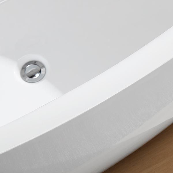 Modern Oval Freestanding Bathtub Acrylic Soaking White Center Bath Clearhalo 'Bathroom Remodel & Bathroom Fixtures' 'Bathtubs' 'Home Improvement' 'home_improvement' 'home_improvement_bathtubs' 'Showers & Bathtubs' 1200x1200_74a5f80c-be81-46a2-8313-903e0b602fc0