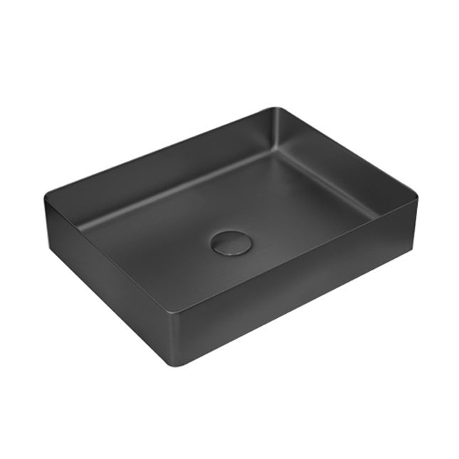 Modern Vessel Sink Metal Rectangular with Pop-Up Drain Vessel Bathroom Sink Clearhalo 'Bathroom Remodel & Bathroom Fixtures' 'Bathroom Sinks & Faucet Components' 'Bathroom Sinks' 'bathroom_sink' 'Home Improvement' 'home_improvement' 'home_improvement_bathroom_sink' 1200x1200_74dd89dc-f3b9-4d83-b877-931fcc7a3c2e