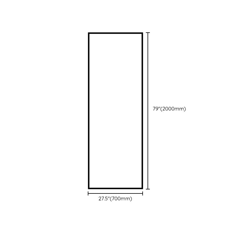 Half Partition Fixed Panel Black Full Frame Waterproof Shower Screen Clearhalo 'Bathroom Remodel & Bathroom Fixtures' 'Home Improvement' 'home_improvement' 'home_improvement_shower_tub_doors' 'Shower and Tub Doors' 'shower_tub_doors' 'Showers & Bathtubs' 1200x1200_7504e5ce-f9af-4045-945c-0a9edc414afe