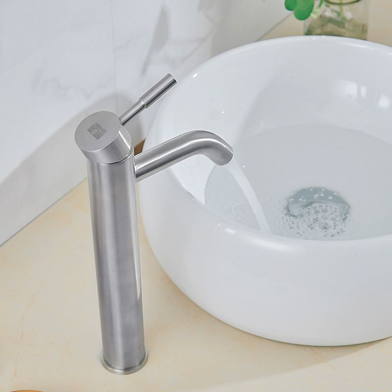 Contemporary Vessel Faucet Single Handle Low Arc Copper Vessel Faucet Clearhalo 'Bathroom Remodel & Bathroom Fixtures' 'Bathroom Sink Faucets' 'Bathroom Sinks & Faucet Components' 'bathroom_sink_faucets' 'Home Improvement' 'home_improvement' 'home_improvement_bathroom_sink_faucets' 1200x1200_7538eccb-1973-4191-b9b4-b68dfc315be7