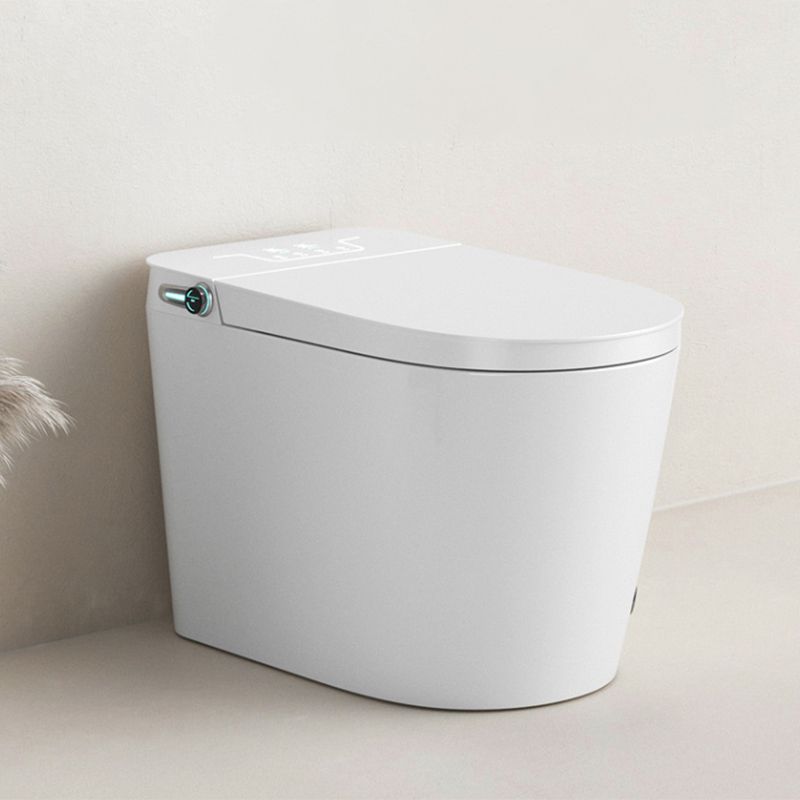Ceramic Contemporary Elongated White Foot Sensor with Unlimited Warm Water Floor Standing Bidet Clearhalo 'Bathroom Remodel & Bathroom Fixtures' 'Bidets' 'Home Improvement' 'home_improvement' 'home_improvement_bidets' 'Toilets & Bidets' 1200x1200_75657efd-1781-4e1c-8955-01daee59a108