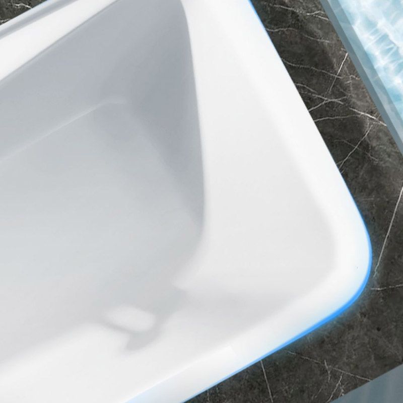 Modern Acrylic Rectangle Bathtub Soaking Back to Wall Bathtub with Drain and Overflow Trim Clearhalo 'Bathroom Remodel & Bathroom Fixtures' 'Bathtubs' 'Home Improvement' 'home_improvement' 'home_improvement_bathtubs' 'Showers & Bathtubs' 1200x1200_7589a0ac-1526-42c4-be55-cf3d3cef9915