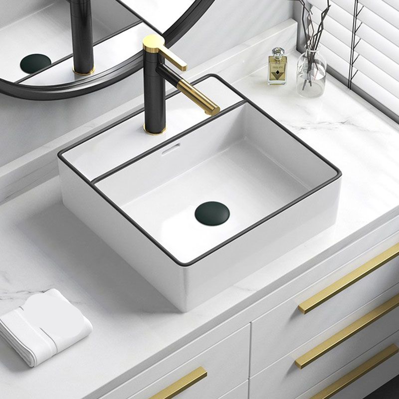 Bathroom Ceramic Sink Rectangular Rod Single Handle Faucet Sink Clearhalo 'Bathroom Remodel & Bathroom Fixtures' 'Bathroom Sinks & Faucet Components' 'Bathroom Sinks' 'bathroom_sink' 'Home Improvement' 'home_improvement' 'home_improvement_bathroom_sink' 1200x1200_75ea28c1-2d89-4131-945e-4d1f65c55b20