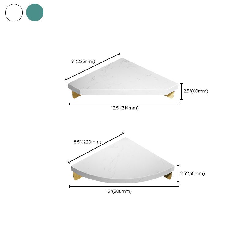 Marble 2 Piece Bathroom Accessory Set Brushed Metal Bath Shelf Clearhalo 'Bathroom Hardware Sets' 'Bathroom Hardware' 'Bathroom Remodel & Bathroom Fixtures' 'bathroom_hardware_sets' 'Home Improvement' 'home_improvement' 'home_improvement_bathroom_hardware_sets' 1200x1200_75ed7caf-d8f4-44c8-99d1-eb168ed91aae